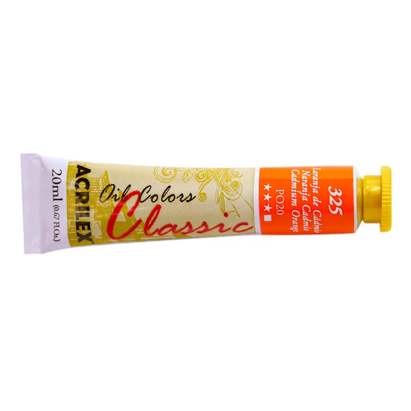 TINTA OLEO 20ML LARANJA CADMIO 325