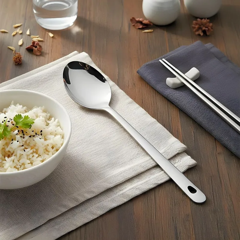Colher De Arroz Premium SL0367 31,2cm Utensílio Inox Resistente