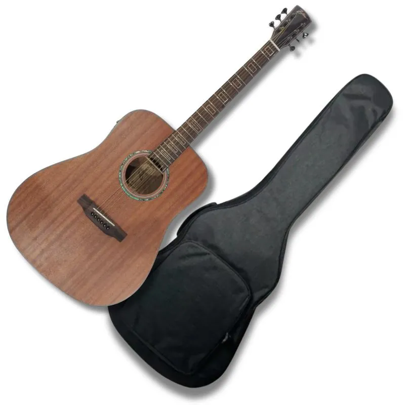 Violão Aço Elétrico Heritage Folk Mahogany + Bag Zellmer