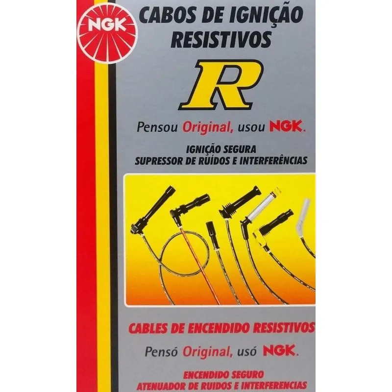 Cabos De Ignição Fiat Uno Mille 1.0 8v Carburado 92 93 Sct44