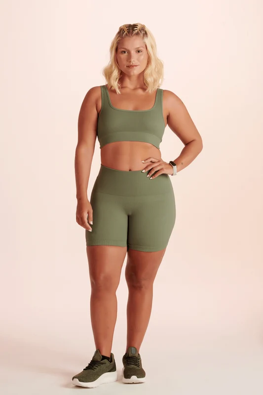 Top Canelado Basic Seamless Cacto / GG
