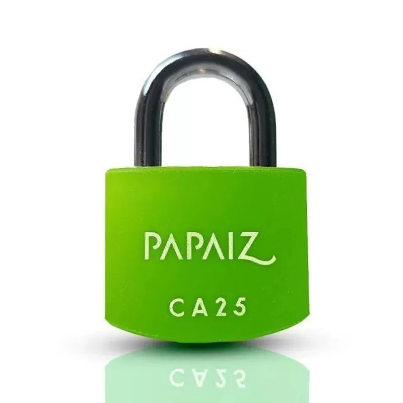 Cadeado Em Alumínio De 25mm Ca25 Verde