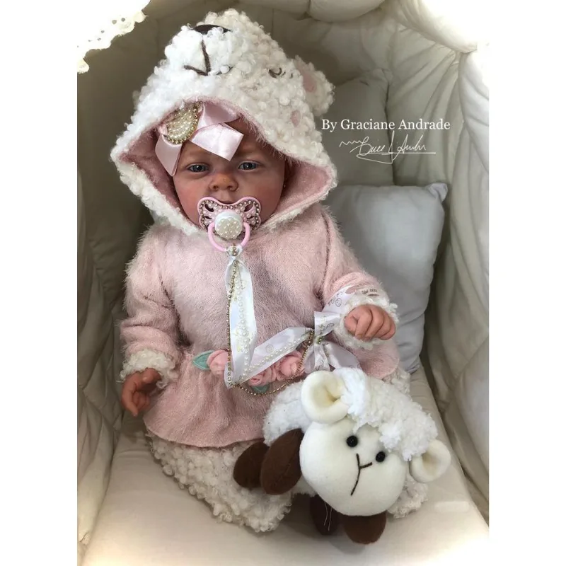 Boneca Bebê Reborn Mary Ann Ruiva 2