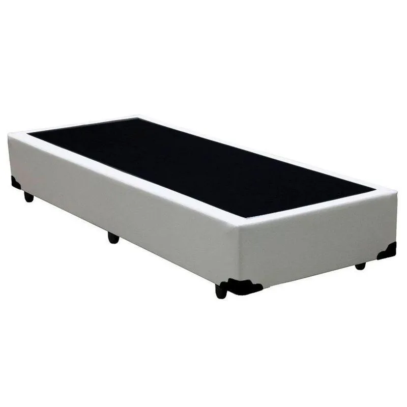 Cama Box Solteiro Sintético Sereneprime Branco 88x188x40