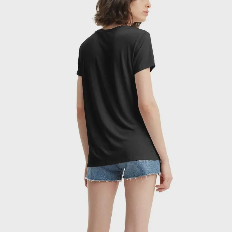 Camiseta Feminina Levis Preta Perfect Neck V (LB0020093)