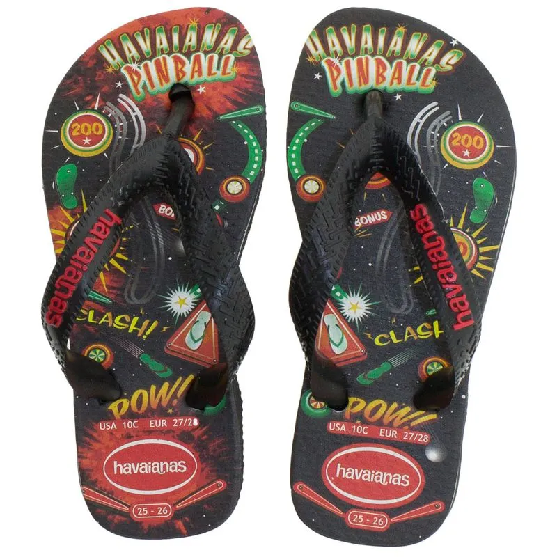Chinelo Infantil Masculino Mood Havaianas Kids - 4137119 PRETO 23/24