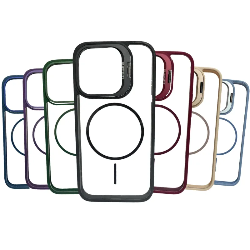 Capa Magsafe IPhone 11 Com Suporte Colorida