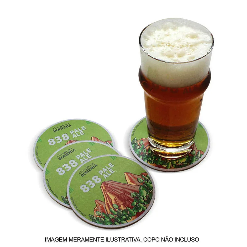 Kit Bolachas de Chopp Cerveja Bohemia 838 Pale Ale - 4 unidades