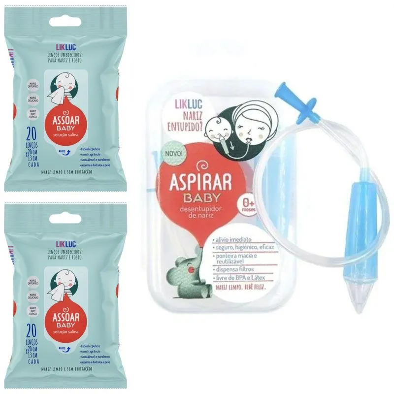 Kit Aspirar Baby + 2 Assoar Baby - Likluc