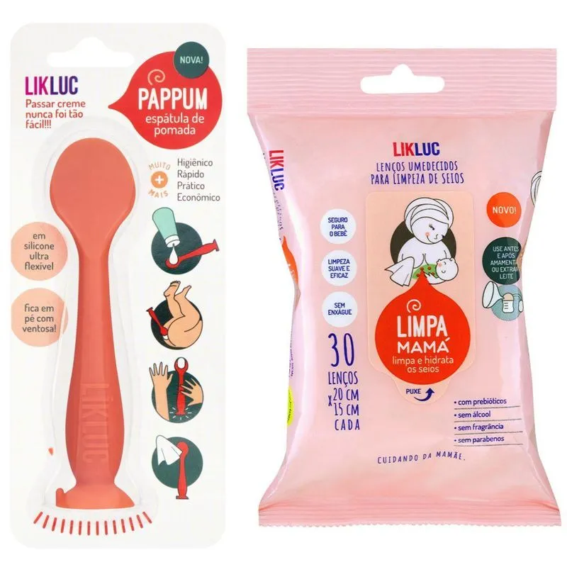 Kit Limpa Mamá + Pappum Aplicação Pomadas E Cremes - Likluc