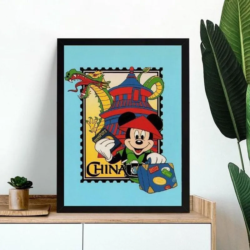 Quadro Viagem Para A China 33X24Cm
