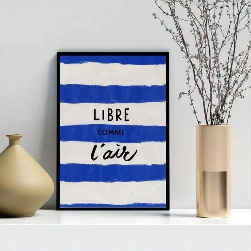 Quadro Decorativo Livre Como O Ar 33X24Cm