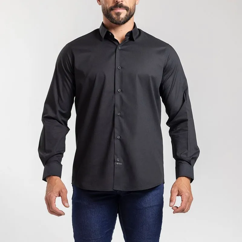 Camisa Force Citerol Masculina Preta Manga Longa TAMANHO XG