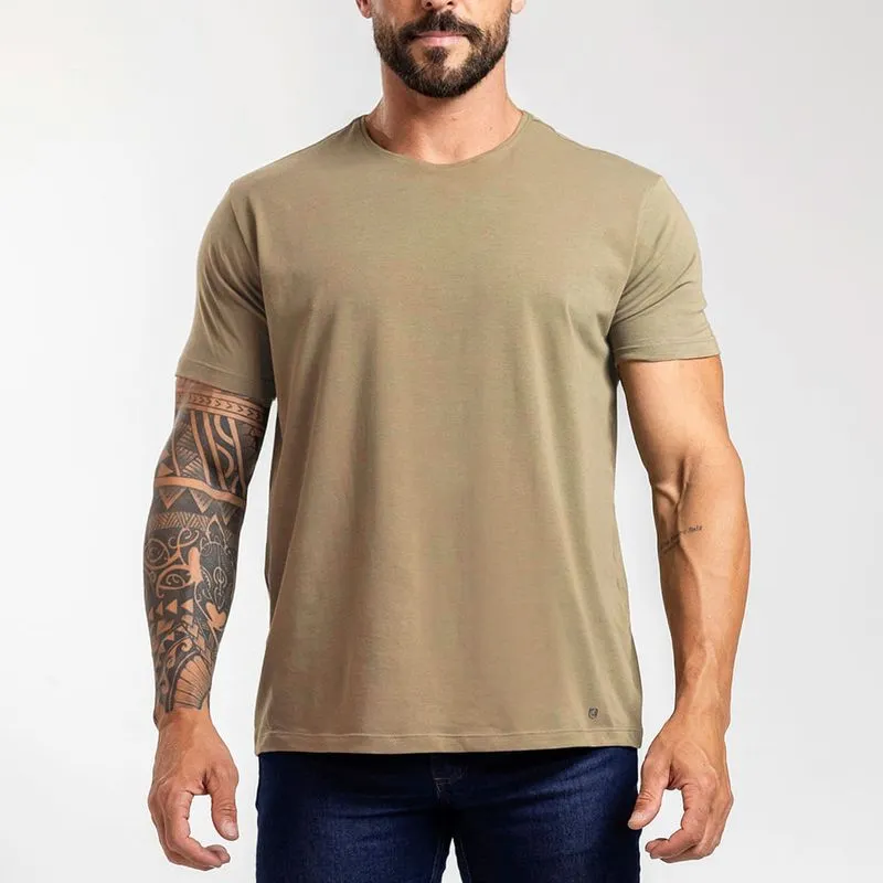 Camiseta Select Prime Algodão Egípcio Coyote Masculina TAMANHO G