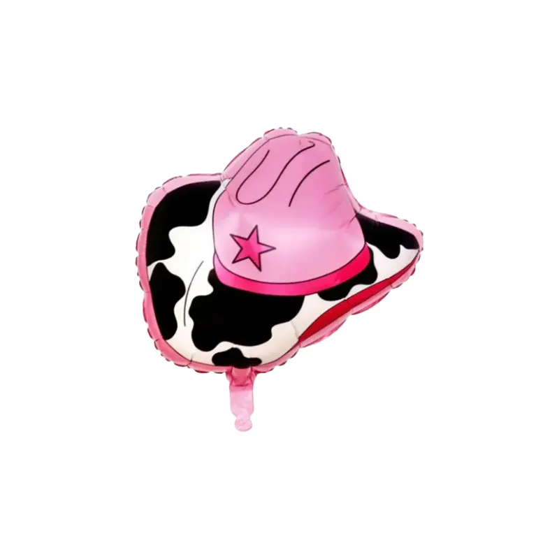 BALÃO METALIZADO 49X51CM FORMATO CHAPEU ROSA FESTAGLAM