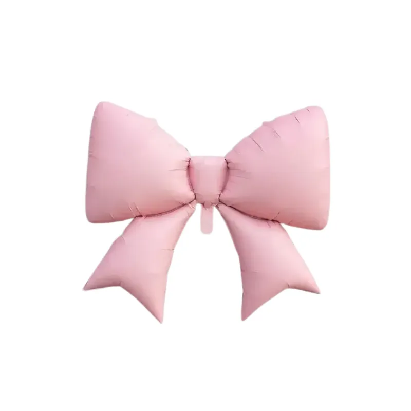 *BALÃO METALIZADO 32 POLEGADAS LAÇO ROSA CLARO