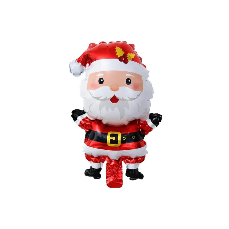 BALÃO METALIZADO 14 POLEGADAS 41X27CM FORMATO PAPAI NOEL FESTAGLAM