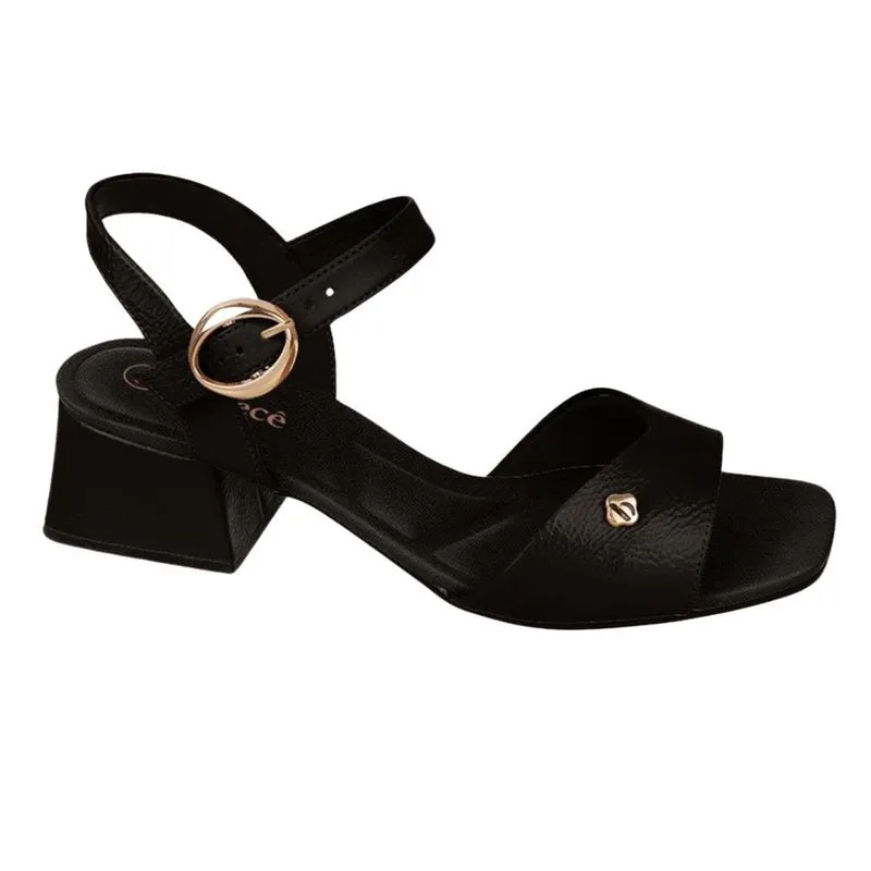 Sandália Bebecê Casual Salto Bloco Grosso T5267-422