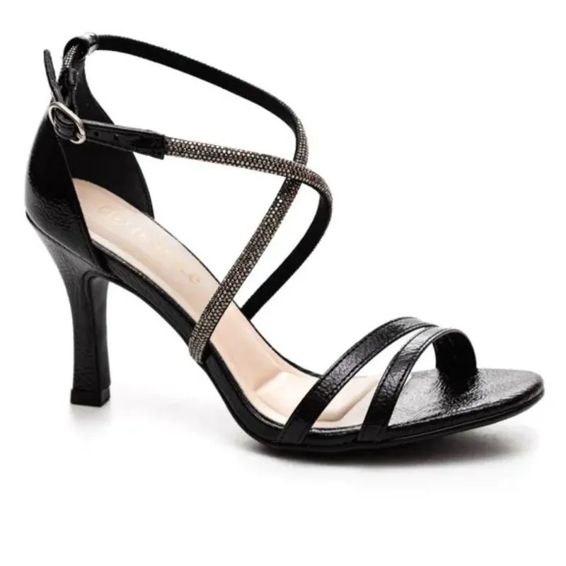 Sandalia Elegante Salto Fino Bebece T7539-454 35 / Preto