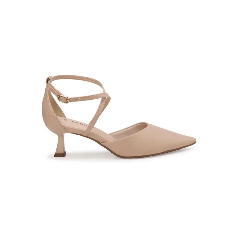 Scarpin Bebecê Com Fivela Confortável Nude 37