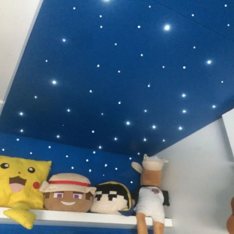 Kit Iluminação Noite Estrelada Kit Fibra Ótica 400 Rgb Misto