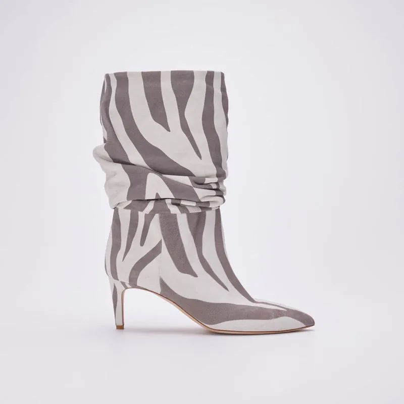 Bota Slouchy Paris Texas - Zebra/40