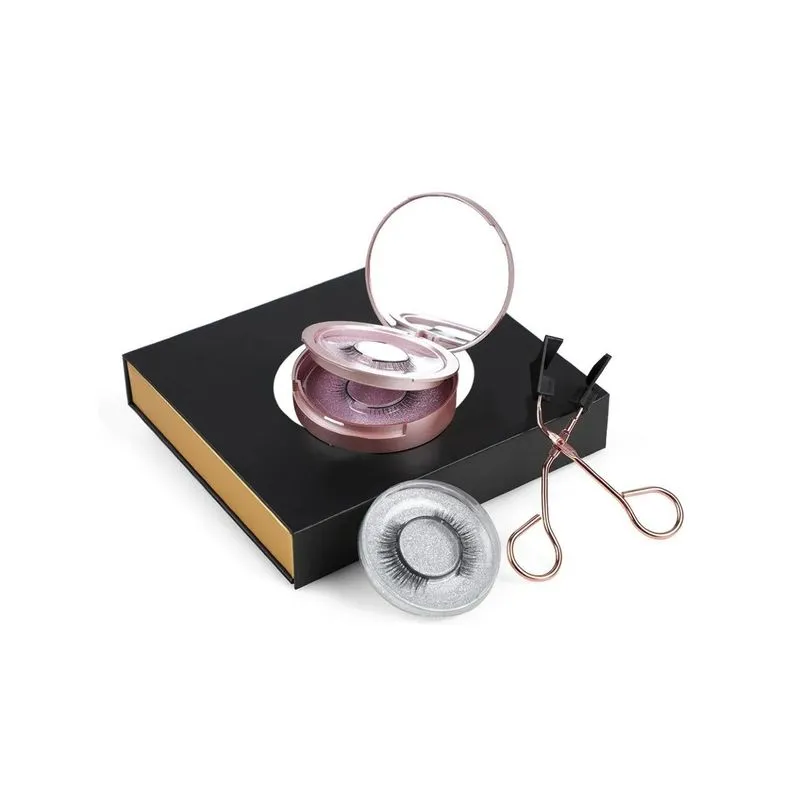 Kit De Cílios Magnéticos Macios Com Aplicador 3 Pares