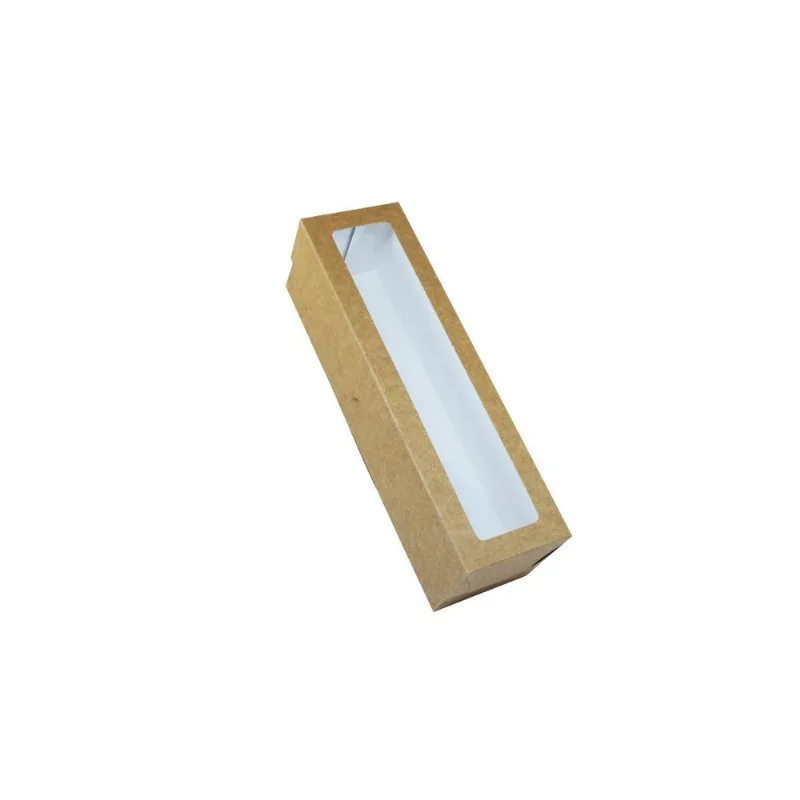 Caixa Com Visor Para Nini Vinho Long Neck 25x7x7 Kraft 20 Un