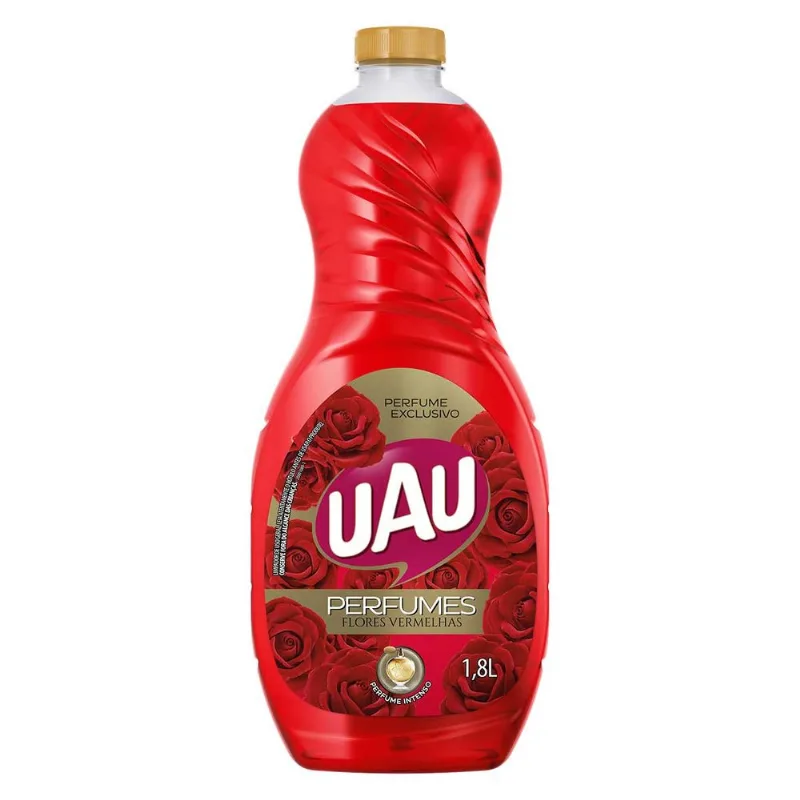 Limpador Perfumado Uau Flores Vermelhas e Sedução 1,8L - Uau