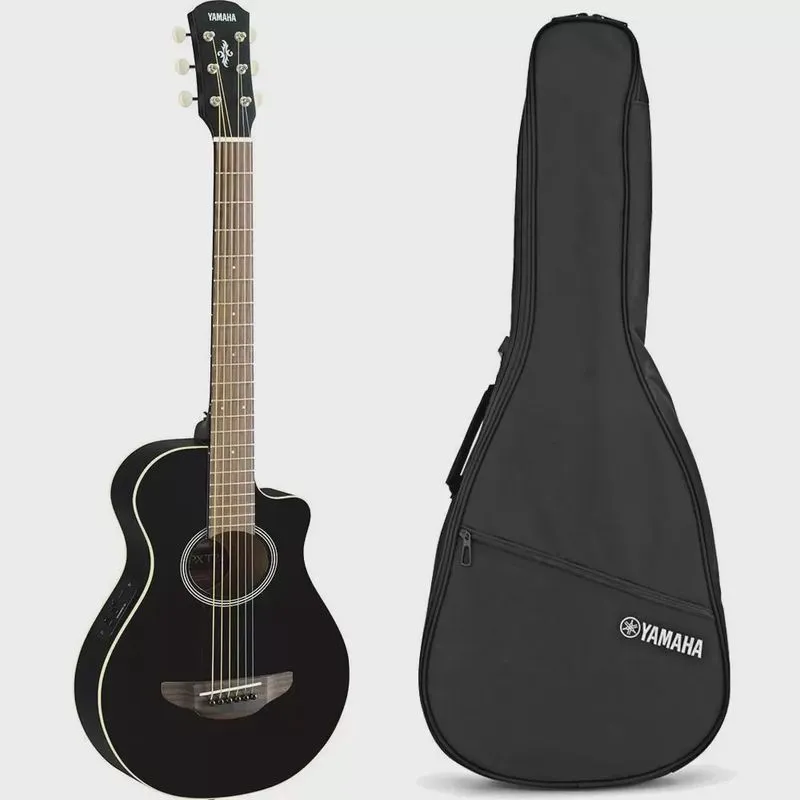 Violão Elétrico Yamaha APXT2 3/4 Preto Aço Cutway Com Bag