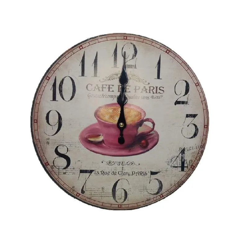 Relógio De Parede 30cm Café