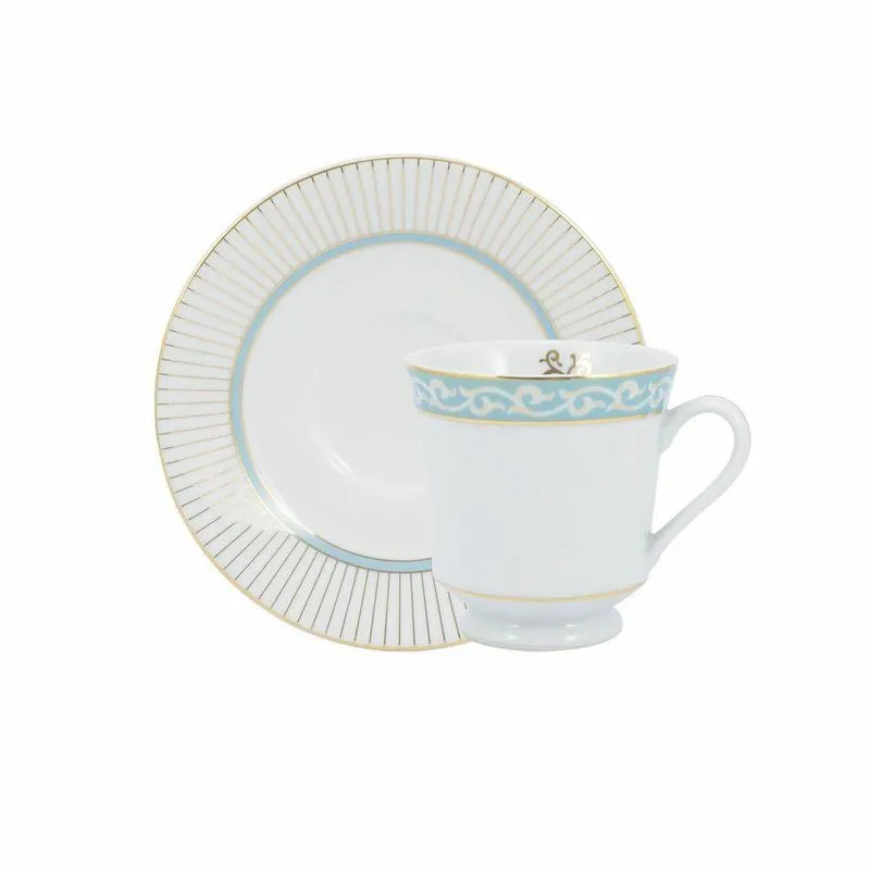 Conjunto De Xícara De Café Com Pires 06 Peças Audrey Schmidt