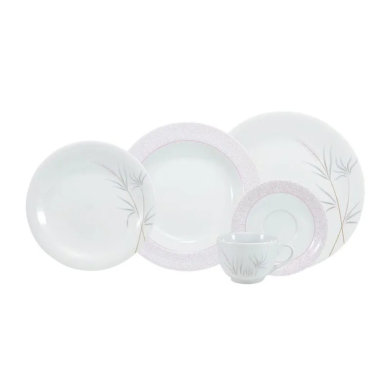 Aparelho de Jantar 20 Peças em Porcelana Schmidt Isabela