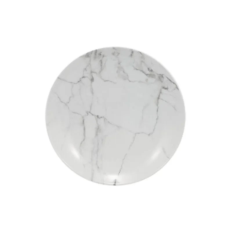 Prato Fundo 20cm Porcelana Schmidt - Dec. Mármore Cinza 2343