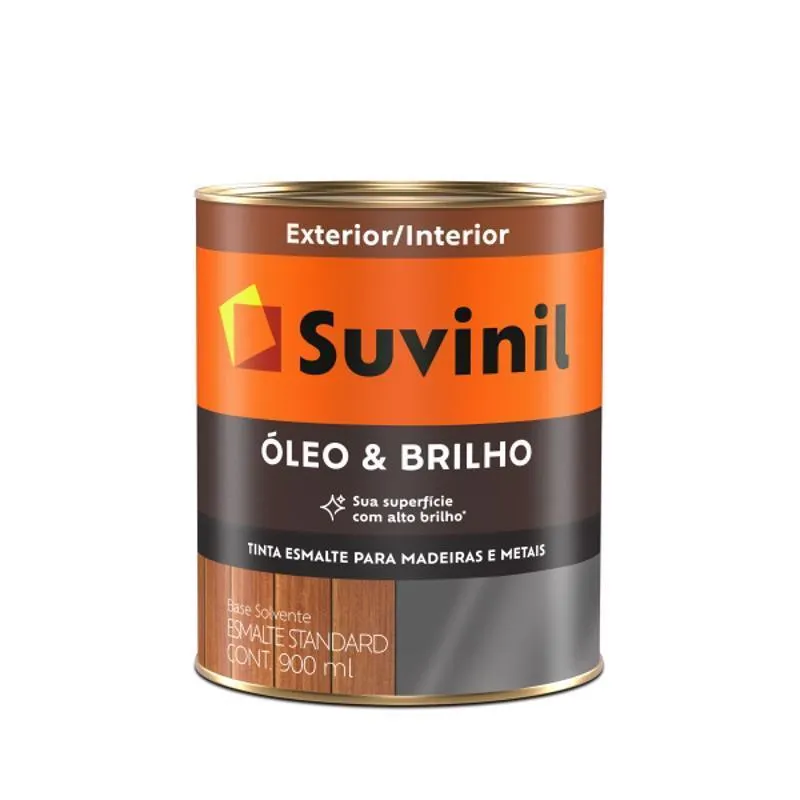 Tinta Óleo &amp; Brilho Suvinil Marrom Conhaque 0,900l