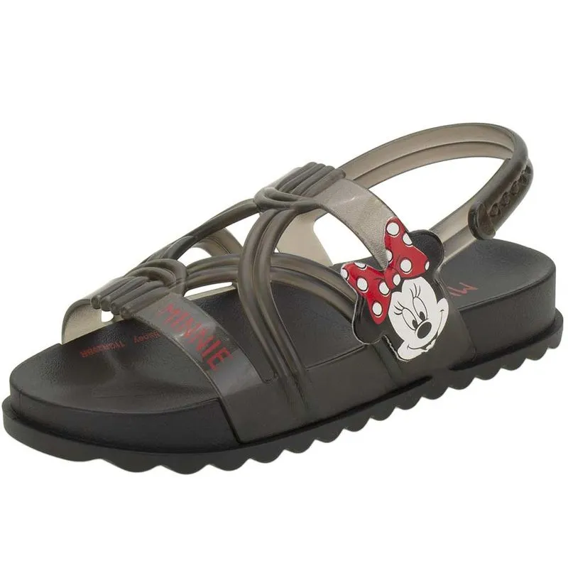 Sandália Infantil Minnie Zig Zag Grendene Kids - 22334 PRETO 34