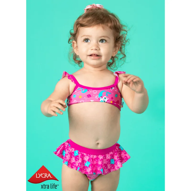 Biquíni Baby Gata Sereia 9 A 12 MESES