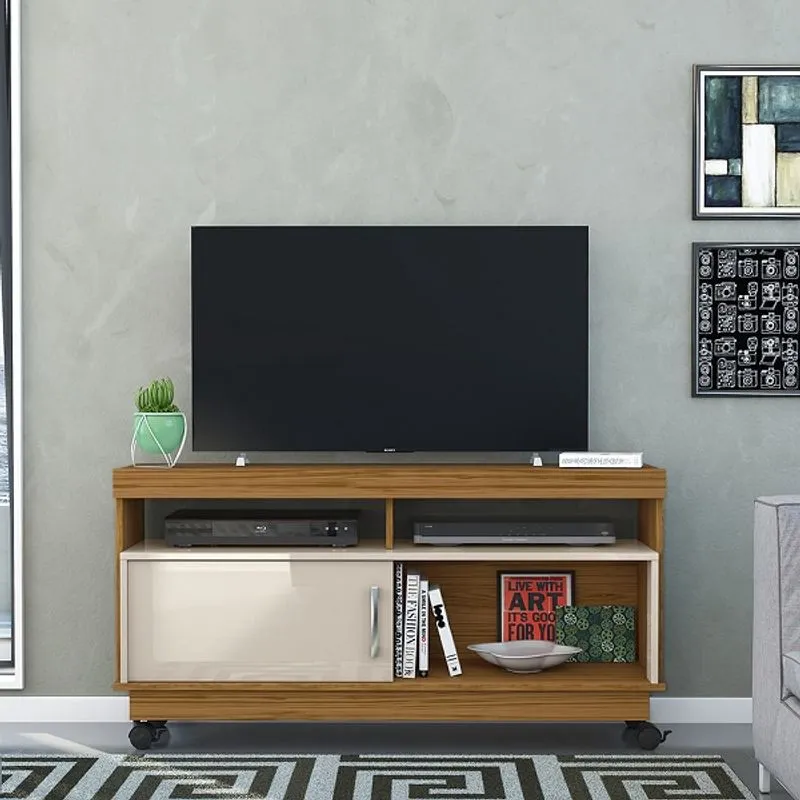 Home Theater Artur para TV de até 50 polegadas - naturale / off white - Madetec