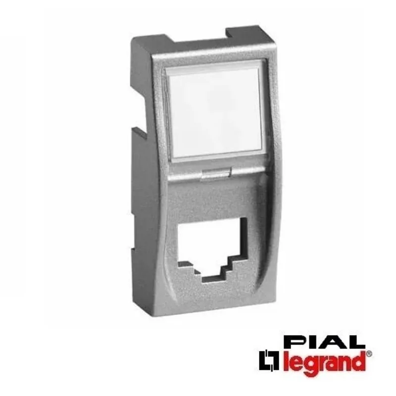 Tampa conector RJ45 aluminio 685361 pial legrand linha vela - kit C/20