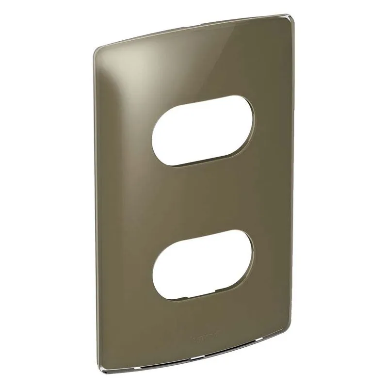 Placa 4x2 2 postos separados malt gloss Nereya Pial