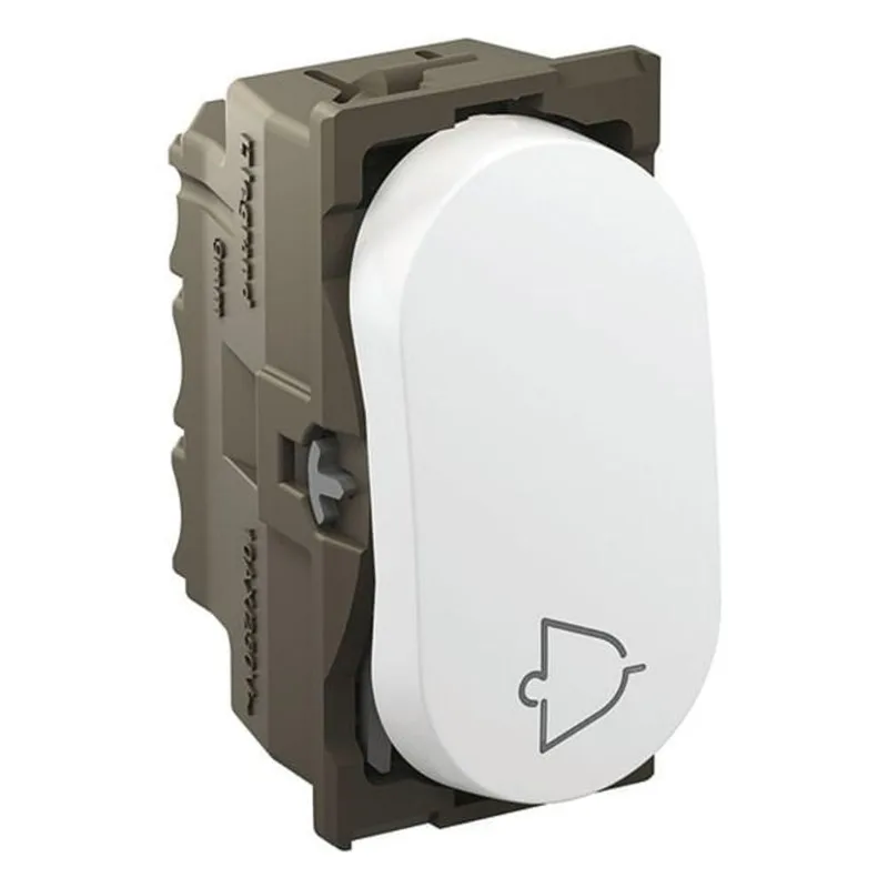 Pulsador para Campainha Nereya 663002 Bivolt Branco Acionamento Moderno Pial