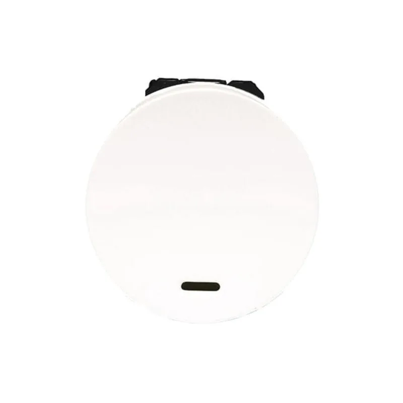 Interruptor Paralelo 583505B com LED 16A 250V Redondo Branco Arteor Pial