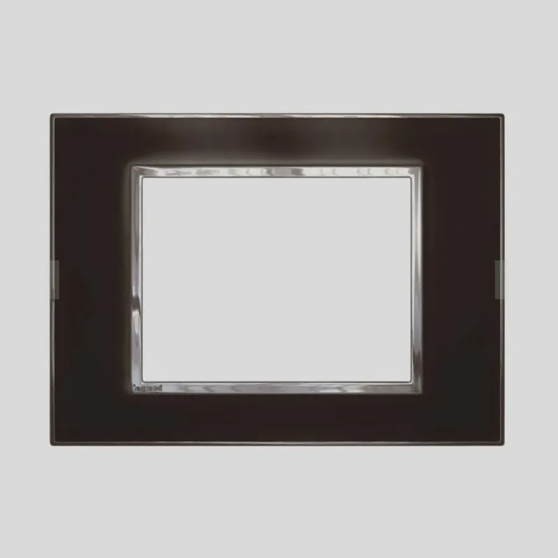 Placa 1 posto Arteor mirror black 4X2 583002 Pial