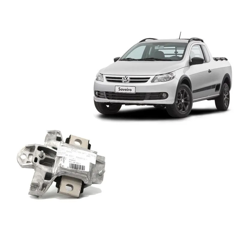 Coxim C/Suporte Do Motor Esquerdo Saveiro G5 G6 2009 A 2016