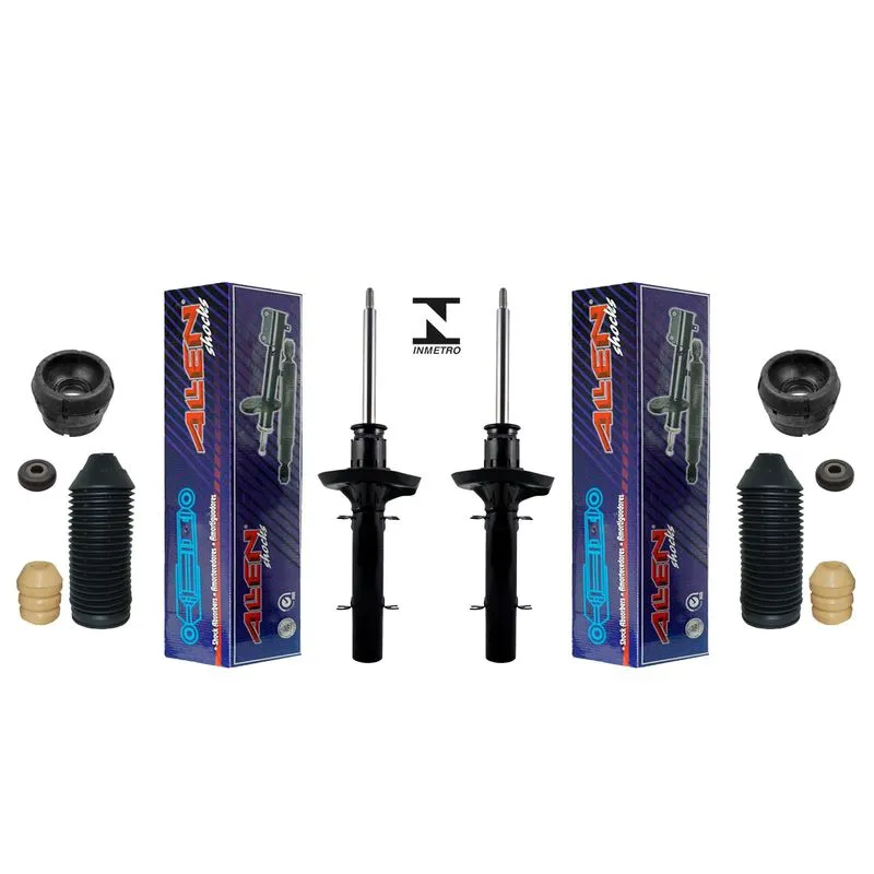 Par 2 Amortecedor Kit Batente Dianteiro New Beetle 07