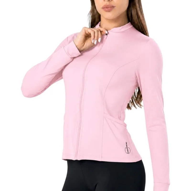 Jaqueta Selene Fitness Proteção UV Feminina G / Rosa
