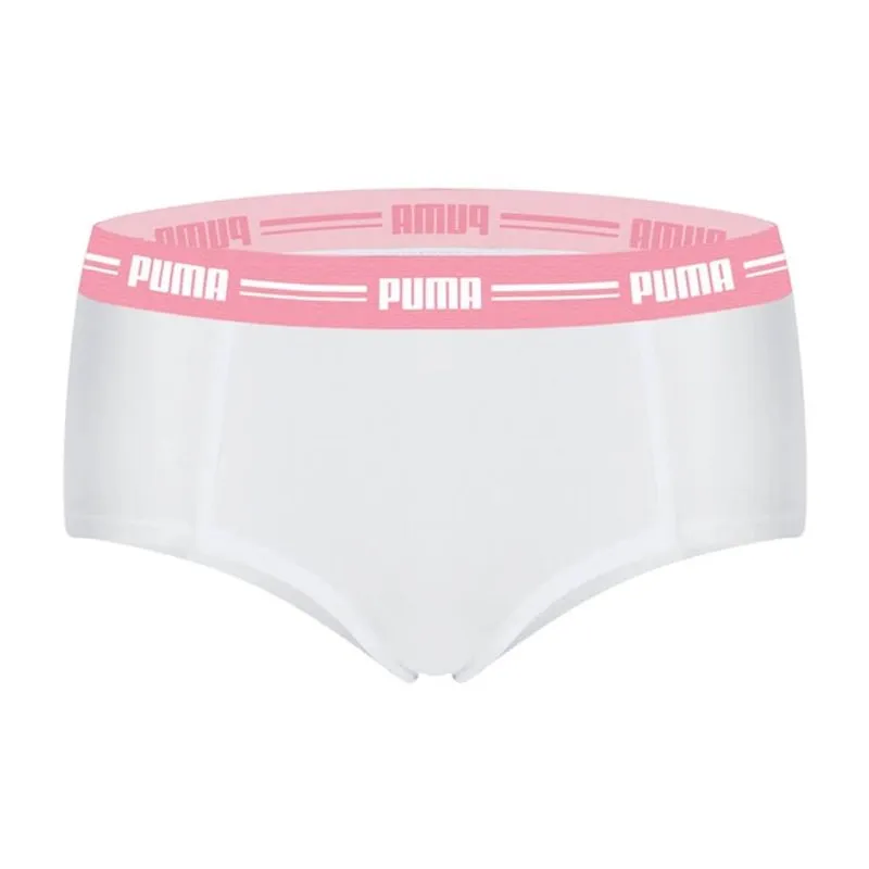 Calcinha Feminina Esportiva Puma Mini Boxer modal Branca
