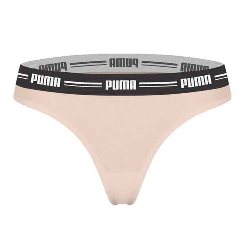 Calcinha Puma Fio Dental Feminina - Rosa Nude G / Rosa