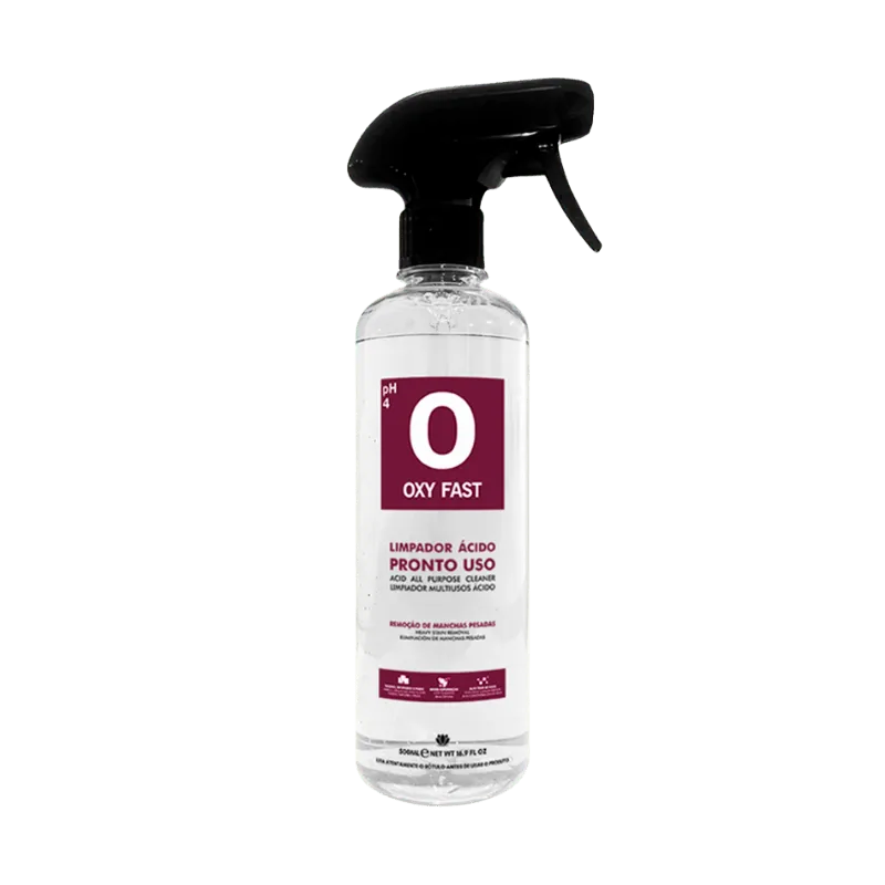 Oxy Fast Limpador Ácido Pronto Uso Remoção Manchas Easytech 500ml