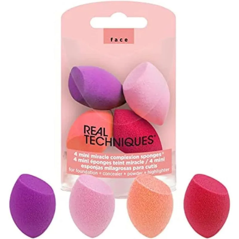 Kit Real Techniques 4 Mini Sponges - Esponjas De Maquiagem